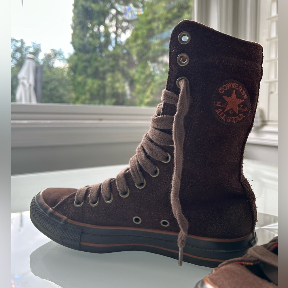 Converse Dark Brown Suede High-Tops